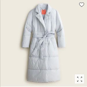 J. Crew Puffer wrap coat with PrimaLoft®